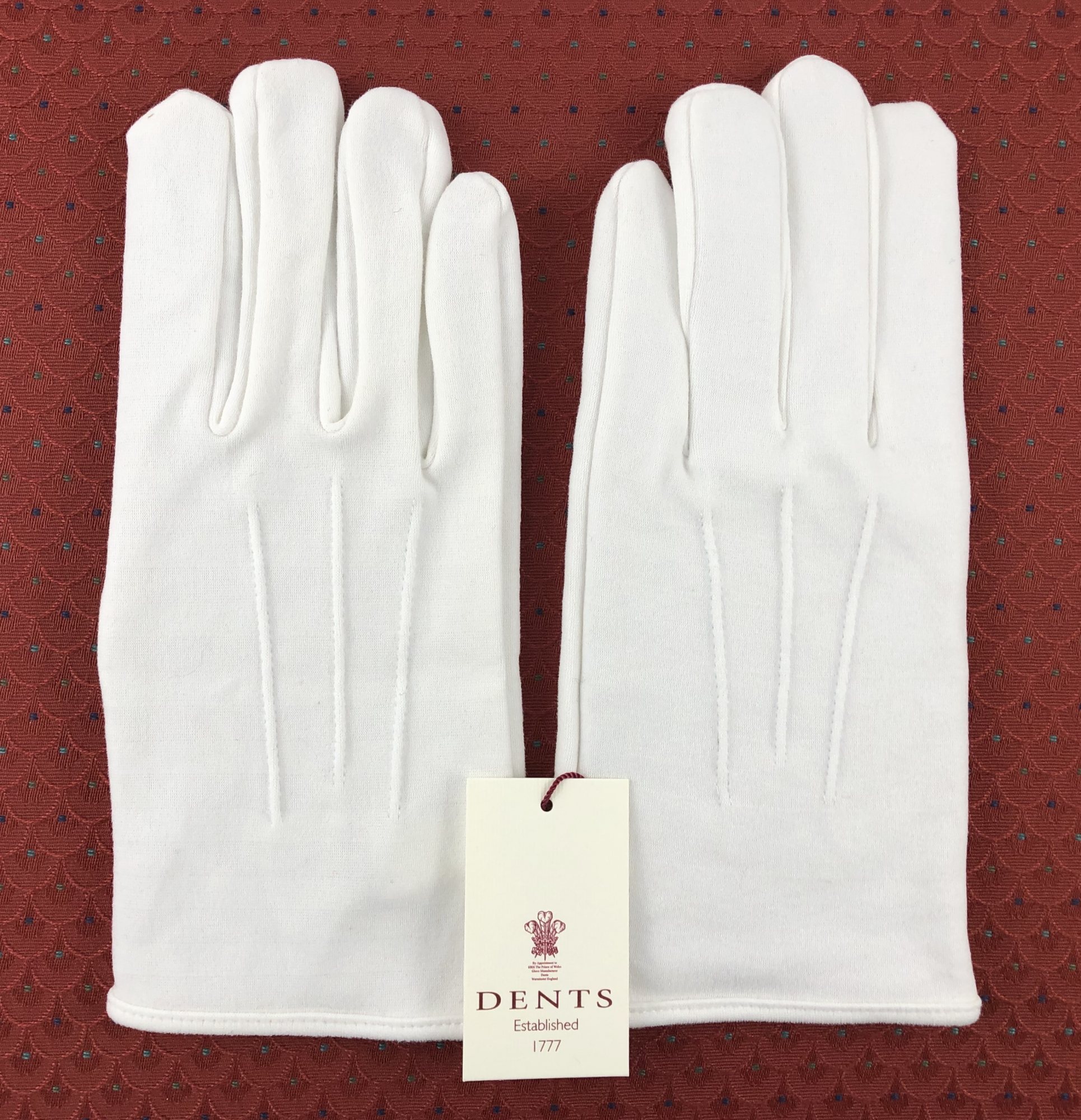 Dents white cotton gloves | white dress gloves formal wear - Aidan Sweeney