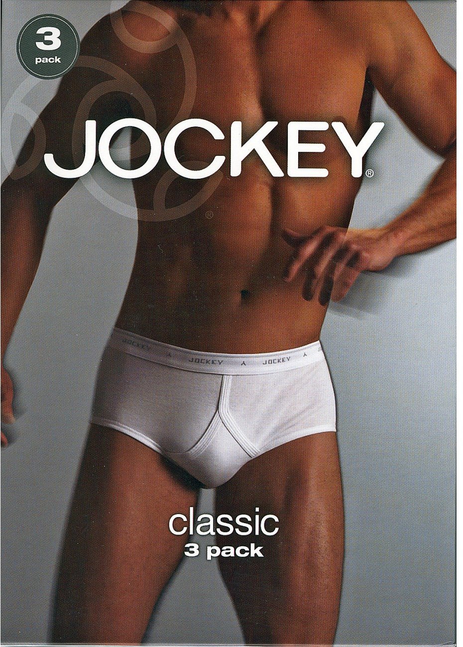 Jockey Classic Y-front Brief, 3-Pack, White - Underwear