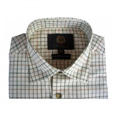 Viyella tattersall check men's shirt VY0110 in Lovat (colour 168)