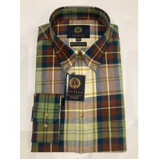 Viyella 80% cotton 20% merino wool check shirt