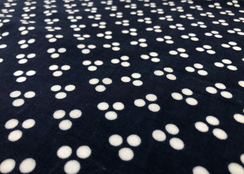 Blue spotted handkerchief | 22 inches cotton spotted hanky - Aidan Sweeney